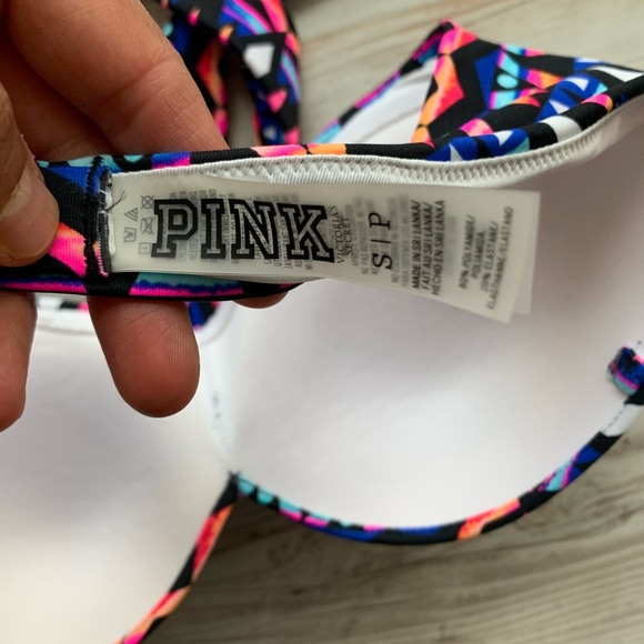 Pink Victoria’s Secret push up wrap swim top small - Picture 3 of 6